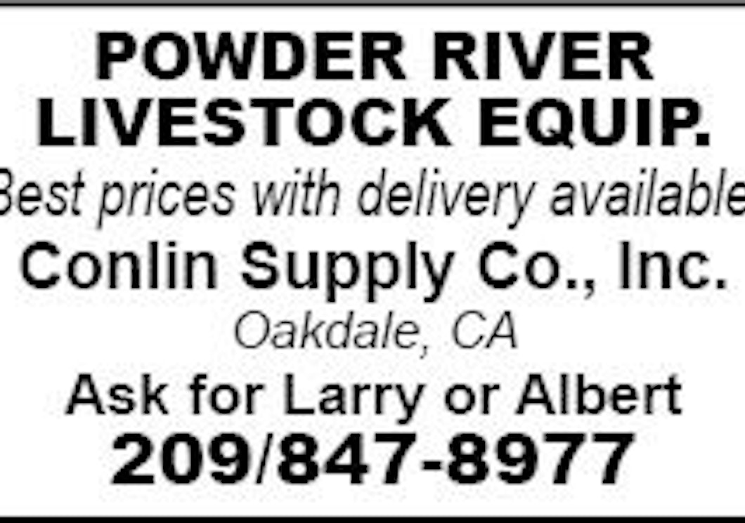 POWDER RIVER LIVESTOCK EQUIP.